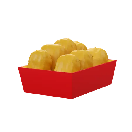 Nuggets de poulet  3D Icon