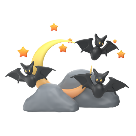 Chauve-souris de nuit  3D Icon