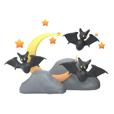 Chauve-souris de nuit  3D Icon