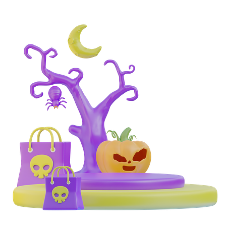 La nuit d'Halloween  3D Icon