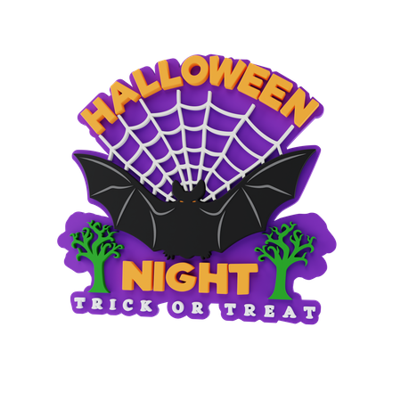 La nuit d'Halloween  3D Sticker