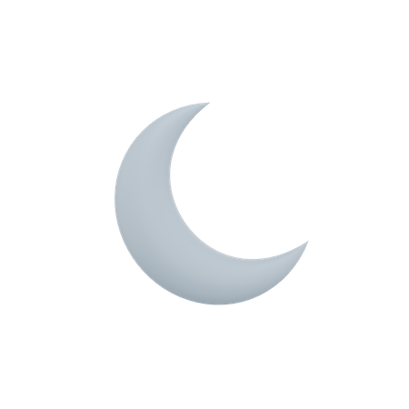 Météo de la lune la nuit  3D Icon
