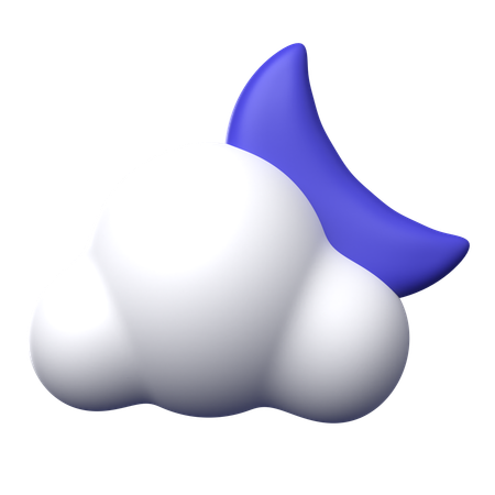 Nuit nuageuse  3D Icon