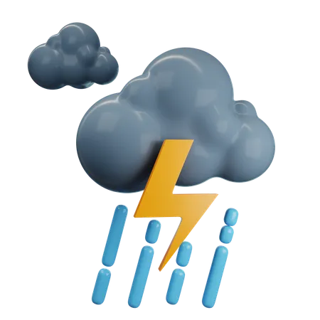 Orage de nuit  3D Icon