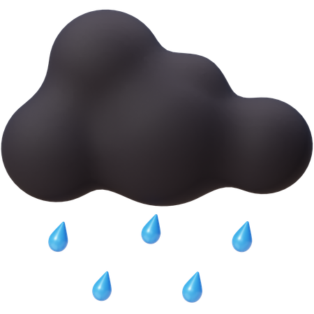 Pluie nocturne  3D Icon