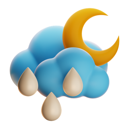 Nuit pluvieuse  3D Icon