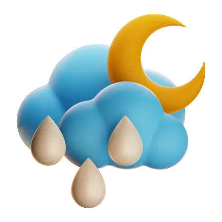 Nuit pluvieuse  3D Icon