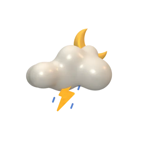 Pluie nocturne  3D Icon