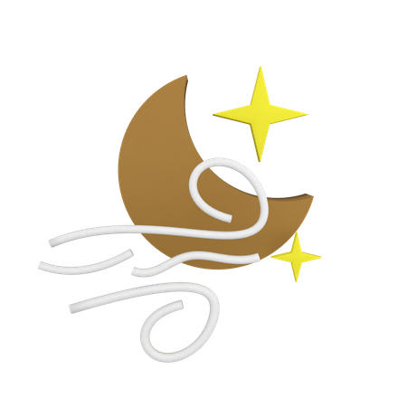 Nuit venteuse  3D Icon