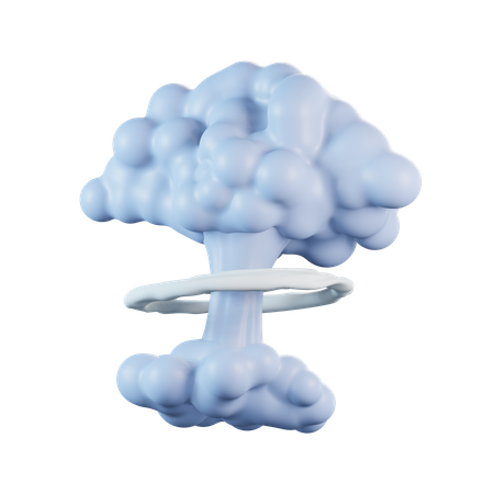 Nukleare Explosion  3D Icon