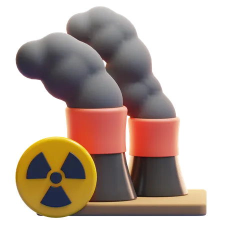 Nukleare Verschmutzung  3D Icon