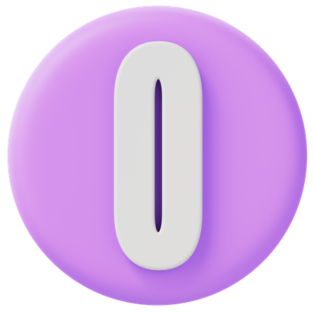 番号 0  3D Icon