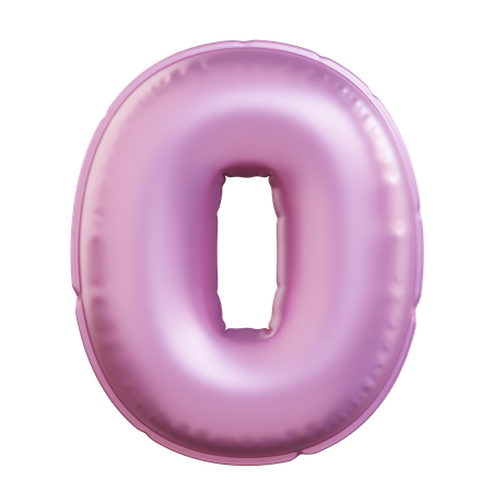 Number 0  3D Icon