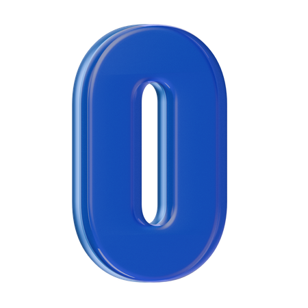 Number 0  3D Icon