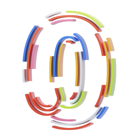 Number 0  3D Icon