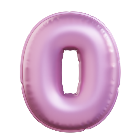 Number 0 3D Icon