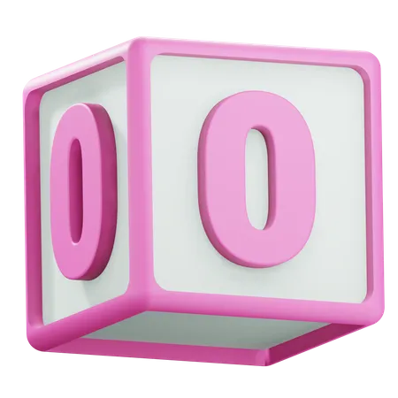 Number 0  3D Icon
