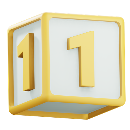 Number 1  3D Icon