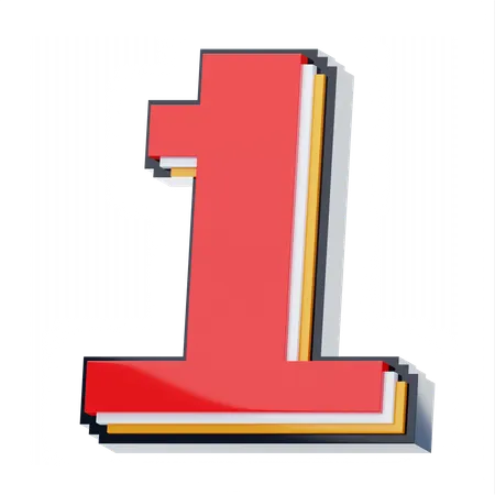 Number  3D Icon