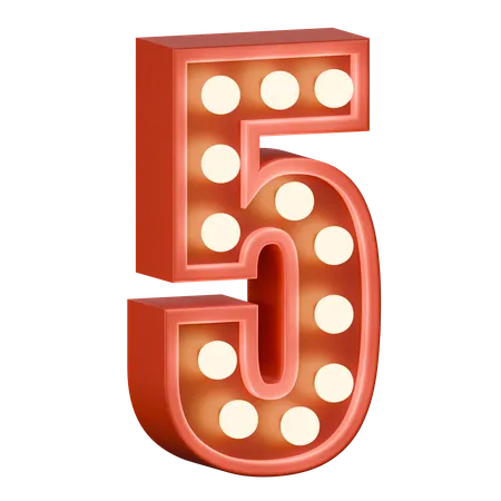 5番  3D Icon