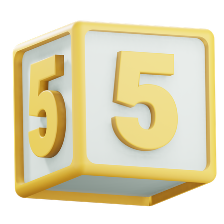 Number 5  3D Icon