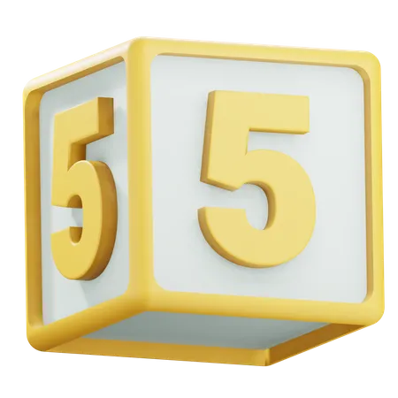 Number 5  3D Icon