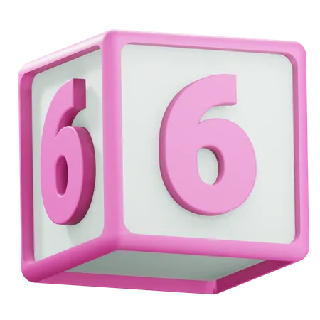 Number 6  3D Icon