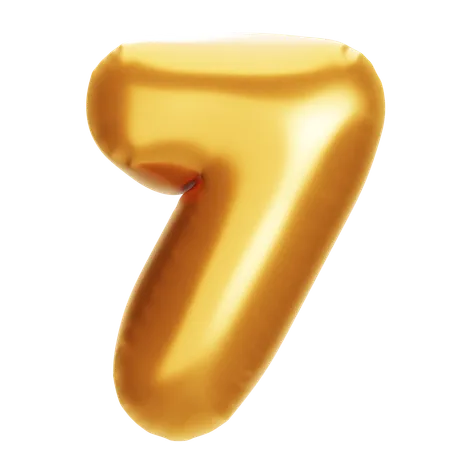 Number 7 3 D Illustration 3D Icon
