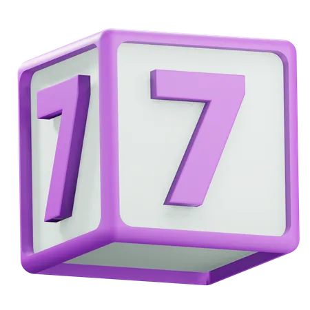 Number 7  3D Icon