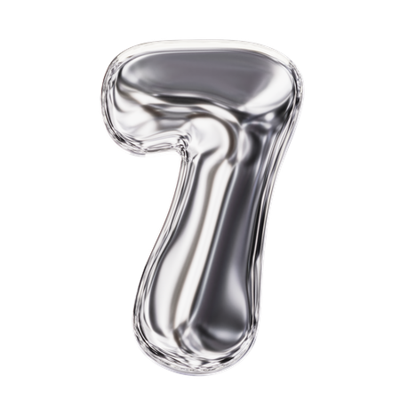 Number 7 3D Icon