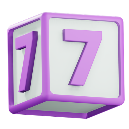 Number 7  3D Icon