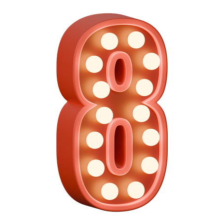 8番  3D Icon