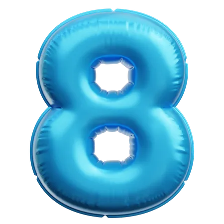 Number 8  3D Icon