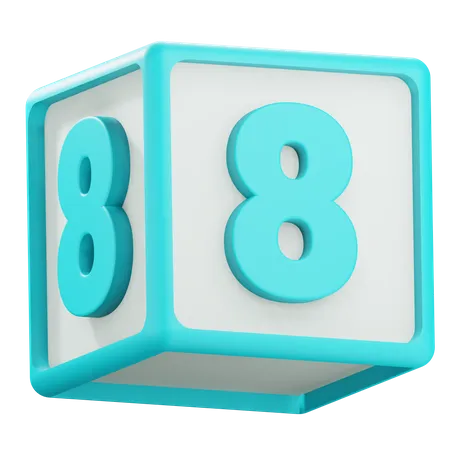 Number 8  3D Icon