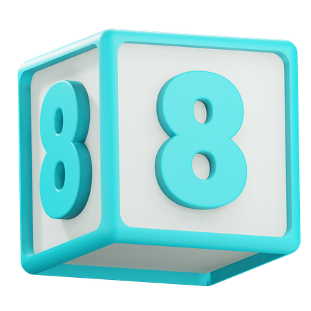 Number 8  3D Icon