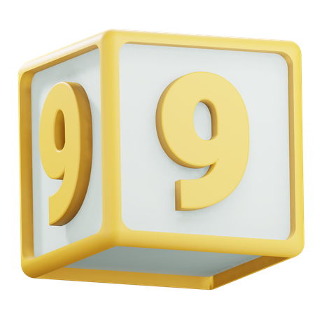 Number 9  3D Icon