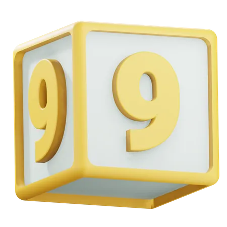 Number 9  3D Icon