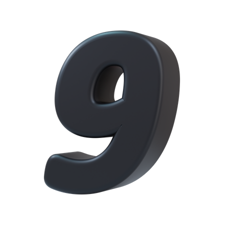 Number 9  3D Icon