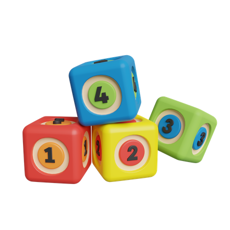 Number Blocks  3D Icon