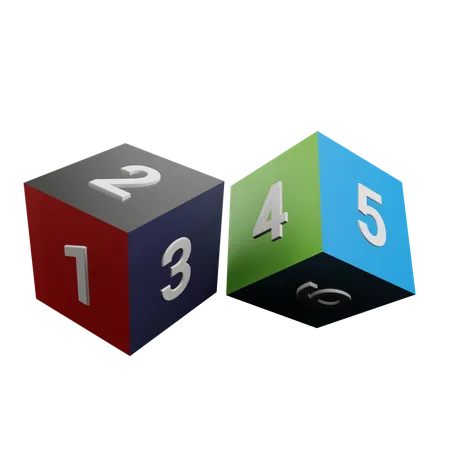 Number Blocks  3D Icon