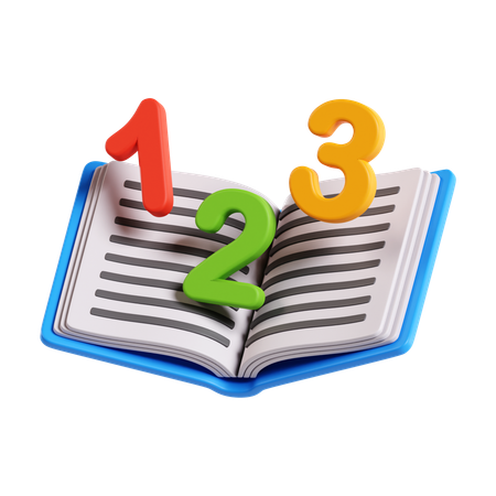 Number Book  3D Icon