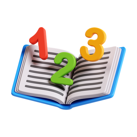 Number Book  3D Icon