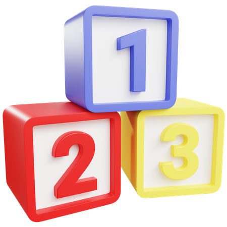 Number Box Toy  3D Icon