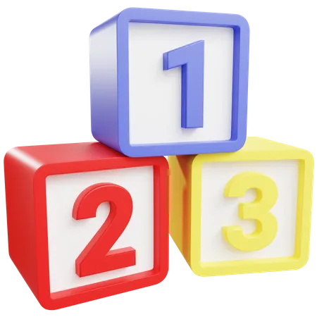 Number Box Toy  3D Icon