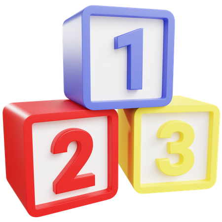 Number Box Toy  3D Icon