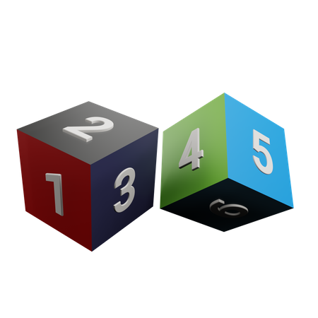 Number Blocks 3D Icon
