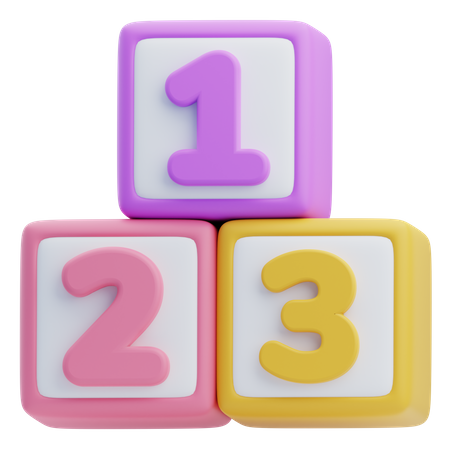 Number Cubes  3D Icon