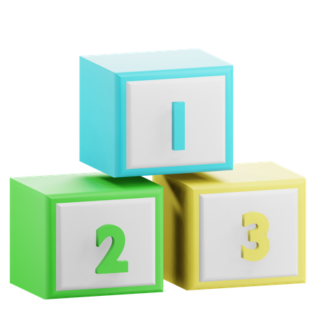 Number Cubes  3D Icon