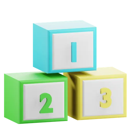 Number Cubes  3D Icon