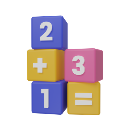 Number Cubes  3D Icon